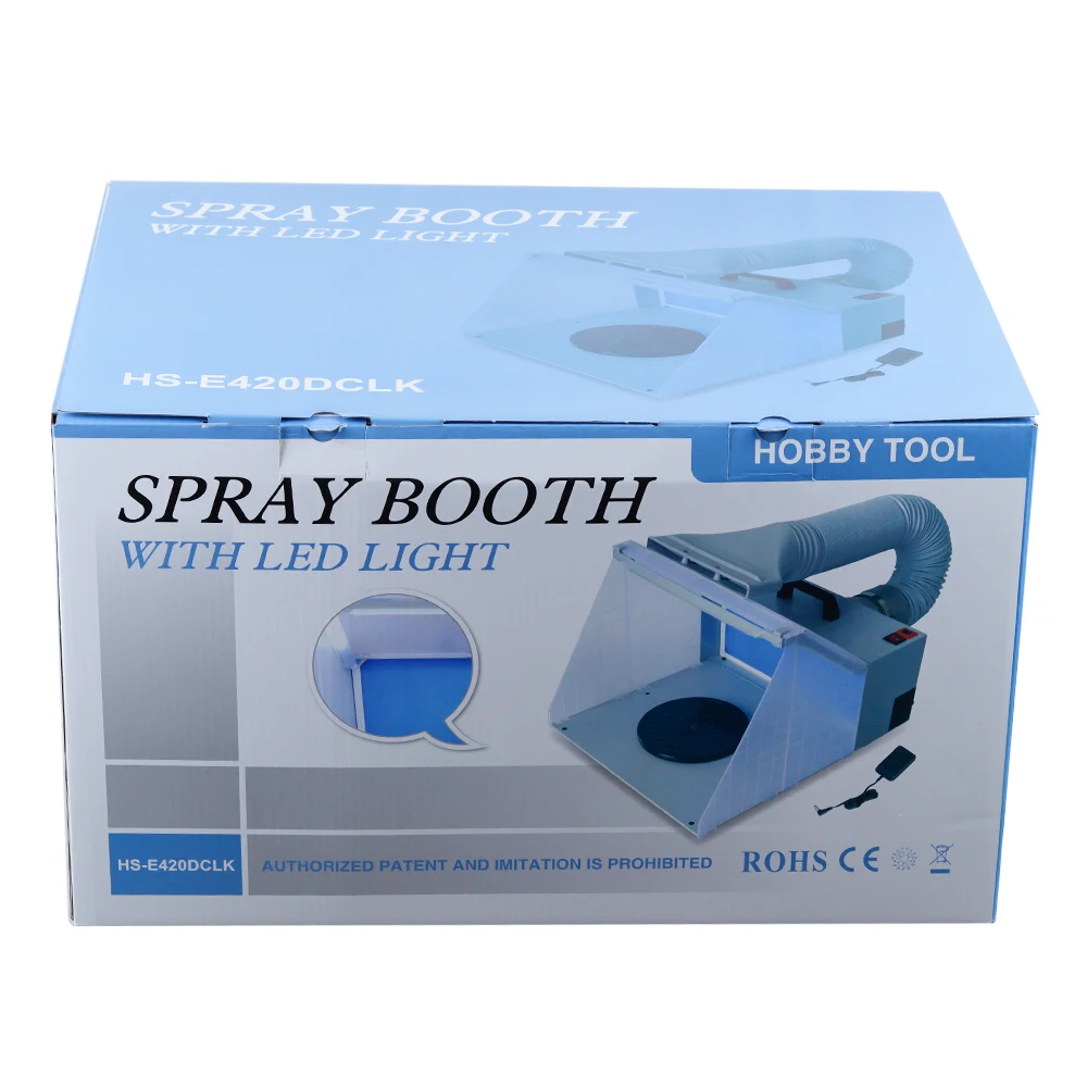 Portable Airbrush Paint Spray Booth Exhaust Fan Model Coloring Sturdy Paint Boot