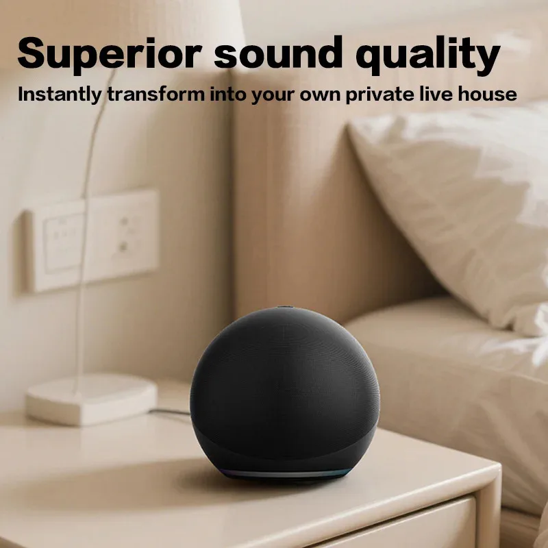 Spherical Wireless Bluetooth Subwoofer Speaker with RGB Light 4