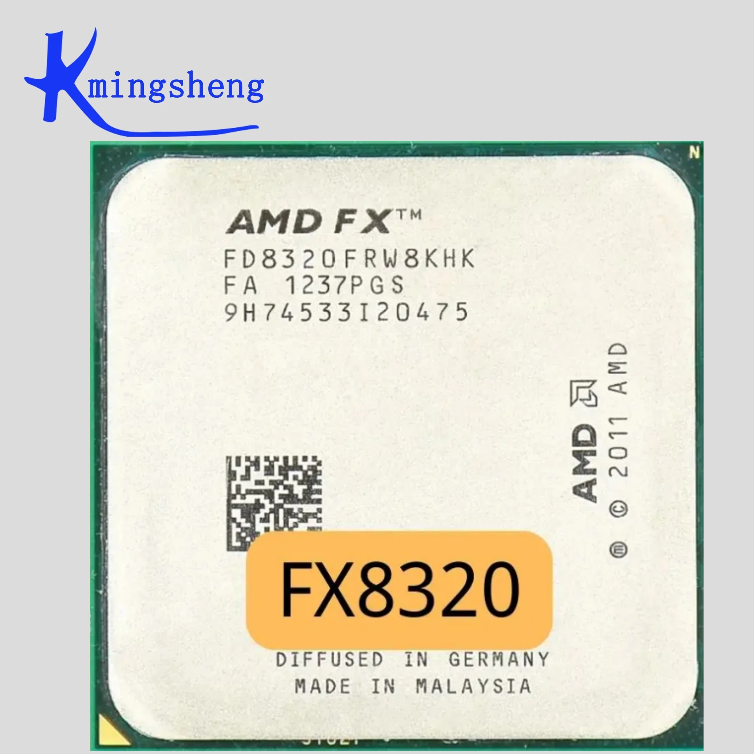 

AMD FX-Series FX8320 FX 8320 3.5 GHz Eight-Core CPU Processor FD8320FRW8KHK Socket AM3+