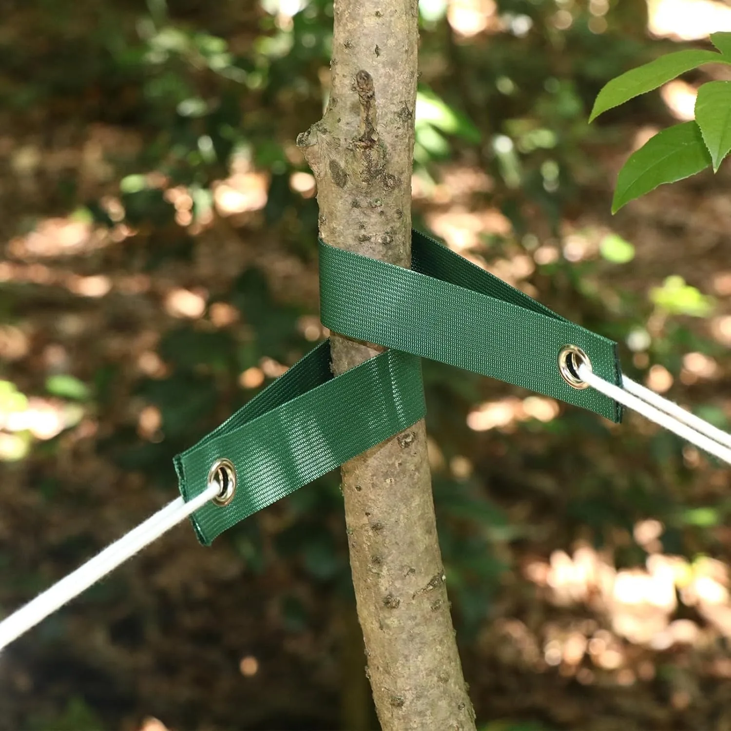 10Pcs Tree Straps for Staking Storm Protection 15.7 inch Leaning Trees with Grommets Heavy Duty Windproof Straightening Ties