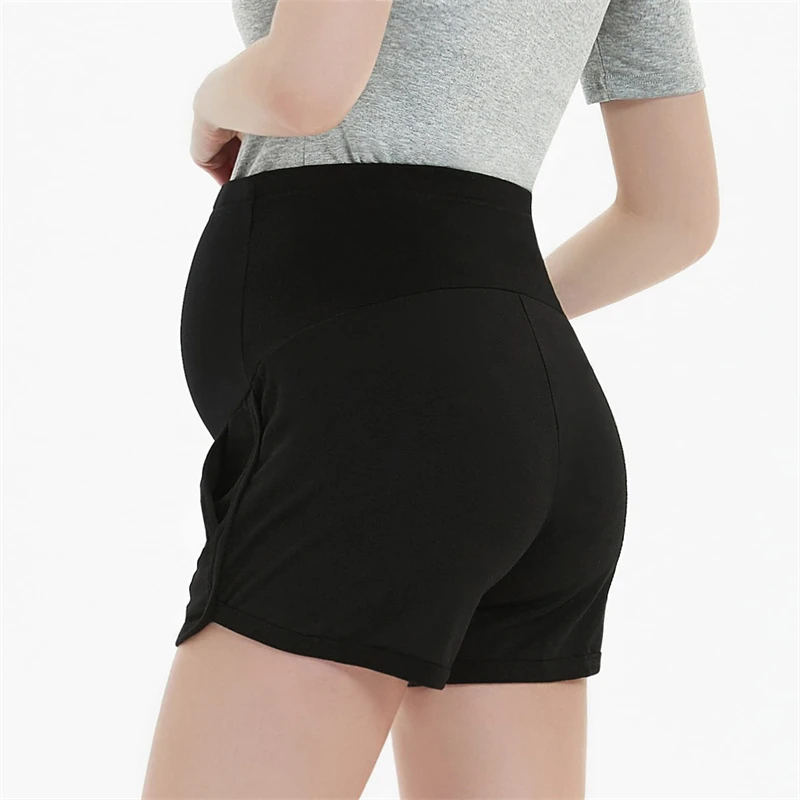 Maternity Shorts Women Summer Stretchy High Waist Lounge Full Panel Board Short Pregnancy Pants second hand maternity clothes