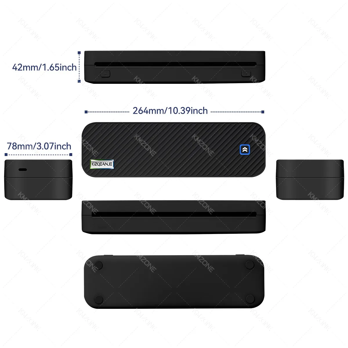 Portable A4 Thermal Printer Inkless Bluetooth Photo PDF Document Printer Memo Note Tattoo Print Wireless Tattoo Stencil Printer