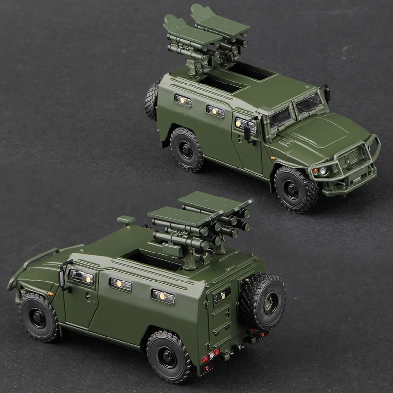 Massdi 1:64 Tiger Gaz Armored Vehicle Car Model M1151 Off Road Antitank Alloy Miniature Diecast Vehicles Toy Collection 