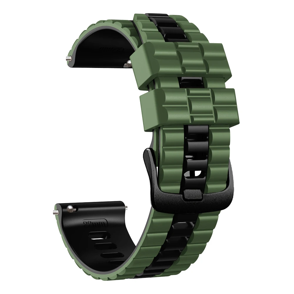 Versatile 22mm Silicone Watch Band - Stylish Strap