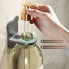 Universal Shower Gel Bottle Rack Wall Mounted Adjustable Shampoo Bottle Metal Holder Hand Soap Dispenser Hook Free Punching 3