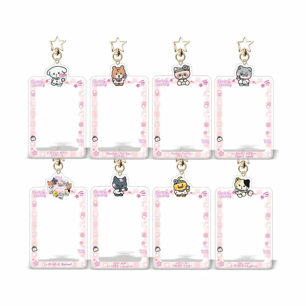 Kpop ZB1 Photocard Holder Zerobaseone Lomo Card Frame Keychain MATTHEW YUJIN Photo Card Storage Pendant RICKY JIWOONG Keyring 5