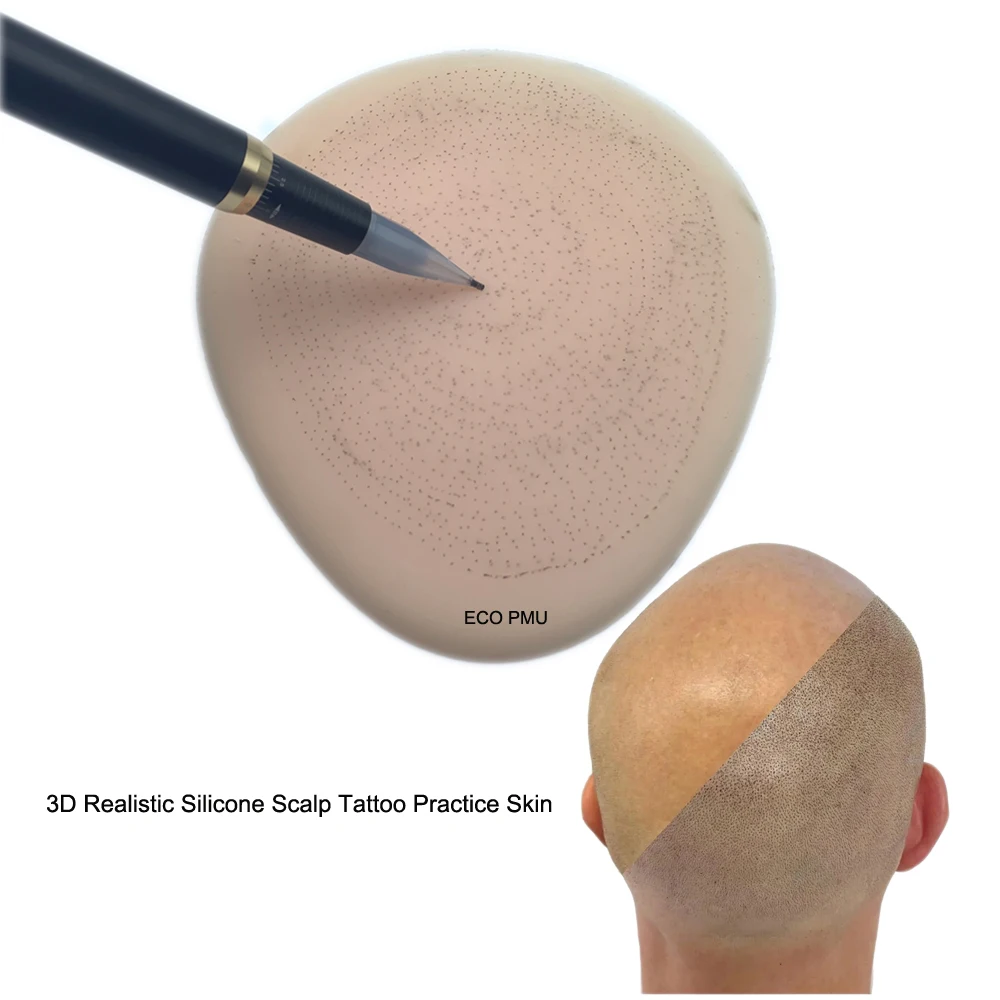 New Arrival 3D Realistic Silicone Scalp Micropigmentation Tattoo Practice SKin