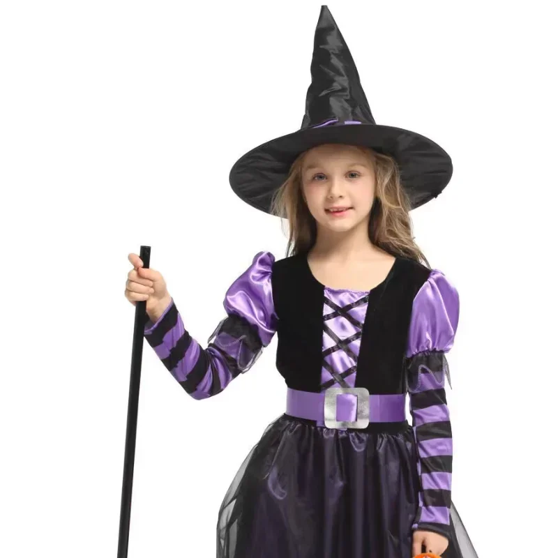 Halloween Witch Hat 1-12pcs Kids Adults Halloween Party Cosplay Costume Props Decoration Black Wizard Cap Yard Hanging Witch Hat