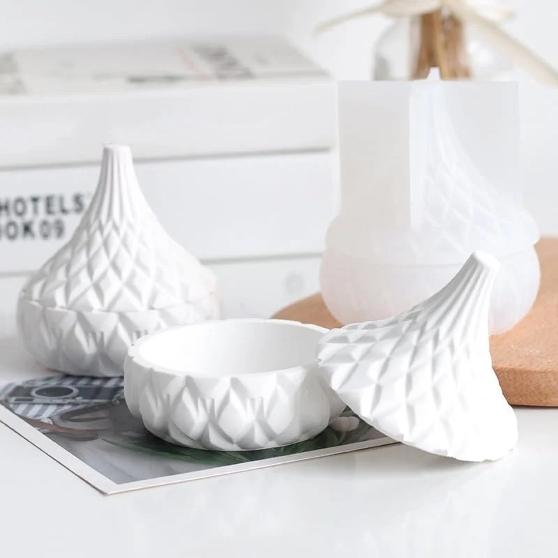 Droplet Shaped Candle Silicone Mold DIY Gypsum Handmade Storage Box Jewelry Storage Can Decoration Resin Mold Handicraft Casting