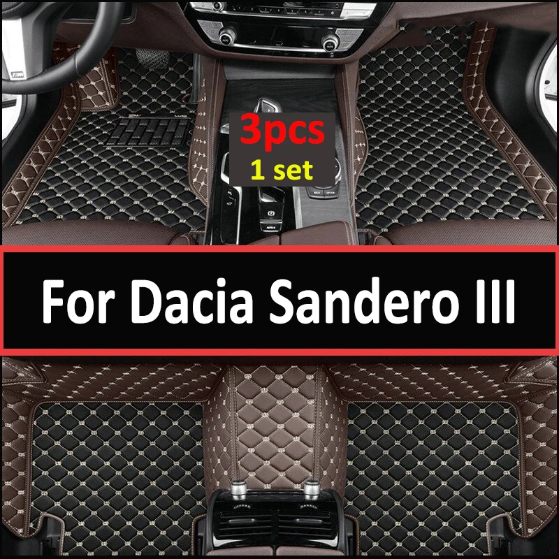

Car Floor Mats For Dacia Sandero III DJF 2020 2021 2022 Dustproof Car Mats Floor Tapetes Para Carro Car Accessories Interior Set