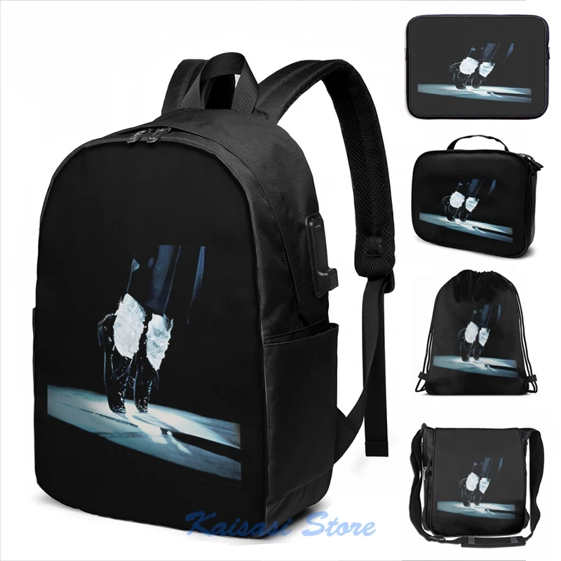 Mochila con estampado gráfico divertido de Michael Jackson Feet para hombre  y mujer, morral escolar con carga USB, bolso de viaje para ordenador  portátil _ - AliExpress Mobile