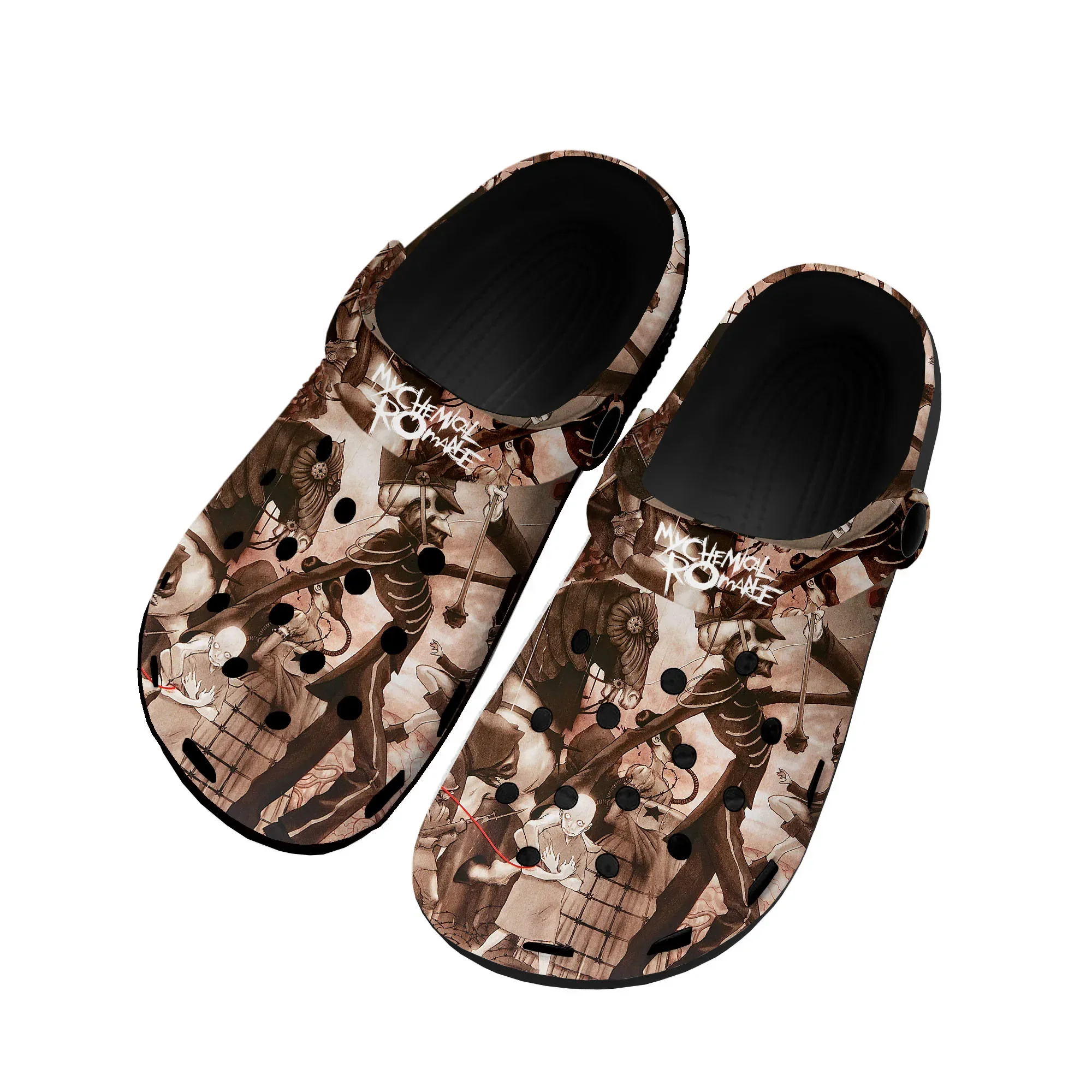 

My Chemical Romance Rock Band Home Clogs Custom Water Shoes Mens Womens Teenager Shoe 3D Print Garden Clog Beach Hole Slippers