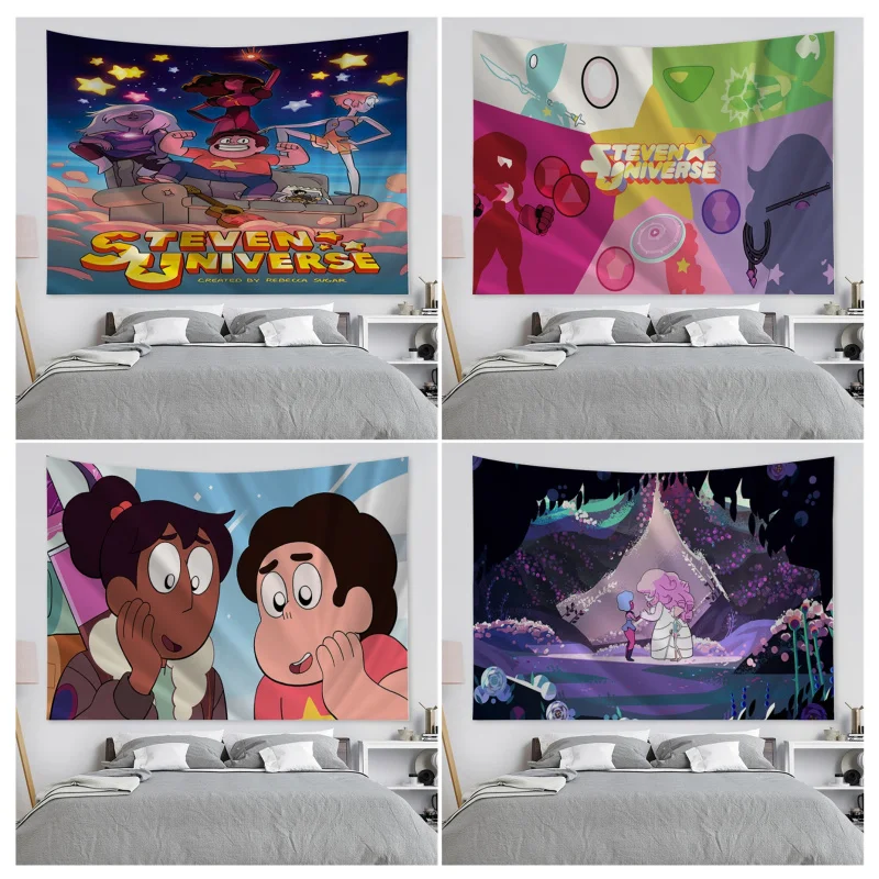 

Cartoon Steven Universe Tapestry Cartoon Tapestry Wall Hanging Decoration Household Home Decor