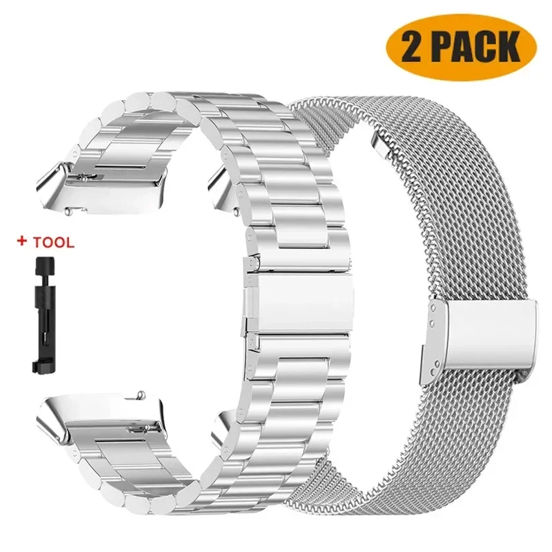 Stainless Steel No-Gap Metal Strap Wristband Bracelet