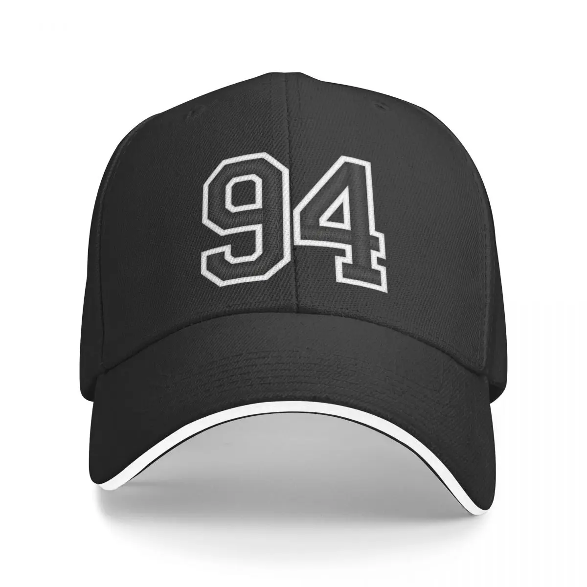 

94 Black Jersey Sports Number ninety-four Football 94 Baseball Cap Rave sun hat Women Men's