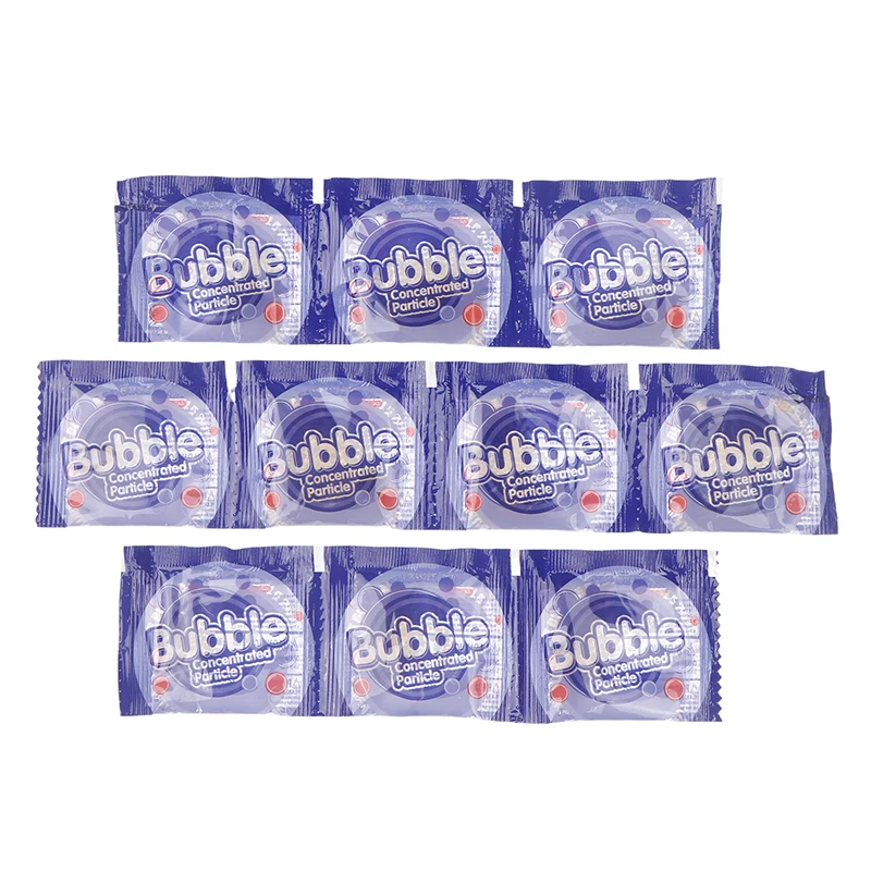 New 10 Packs Bubble Concentrate Particles Just Add Water Soapy Water Bubble Gun Accessories 3