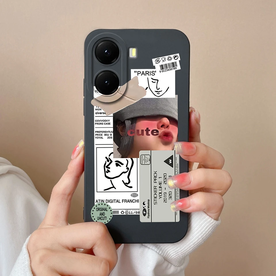 Personalized Girl Dinosaur Liquid Shockproof Non-slip Bumper Case