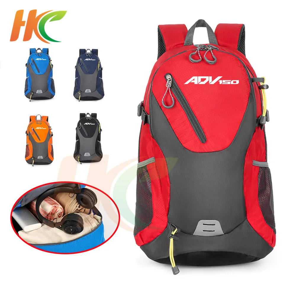 

Logo For Honda Adv150 Adv350 Adv 150 350 Waterproof Backpack Hiking Storage Travel Bag Men Women Gift Motorcycle Accessories