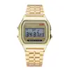 Luxury Top Band Watch For Women F91-W Square LED Electronic Alarm Clock Luminous Calendar Stainless Steel Digital Watches Clock 5