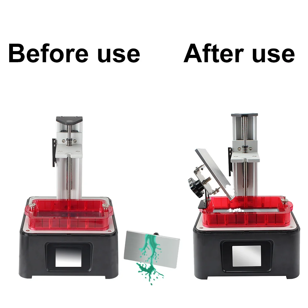 3D 프린터 금속 수지 광 경화 트로프 드립 스탠드 홀더 Phrozen Sonic Mini 5.5″/6″LCD UV 광 경화용 드롭 브래킷