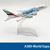 6Inch 15CM A380 A350 A330 A320 Concorde Diecast Airplane Model For Gift Collection 6