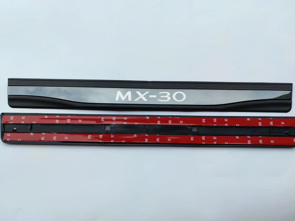 Car Accessories For Mazda MX 30 Door Sill Protector Scuff Plate Car Accessories Thresholds Pedal Auto Stickers Styling Trim
