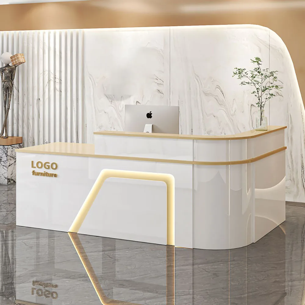 Glamour Nordic Bar Counter Cabinet Modern Elegant Simple Delicacy Reception Desks Luxury Unique Mostrador Commercial Furniture