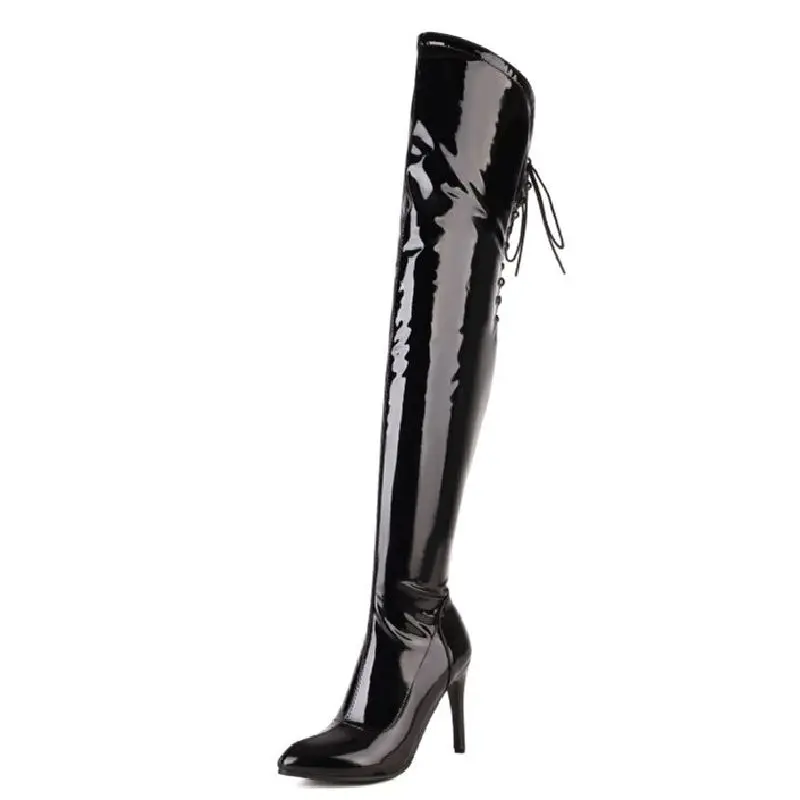 Sexy Over the Knee High Boots Women Shoes New 2023 Point Red Thigh