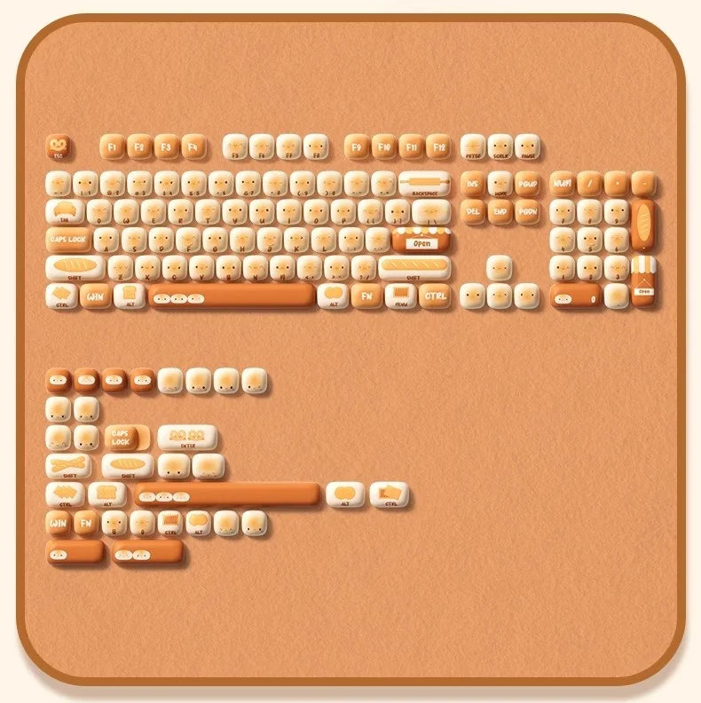 Akko Steam Bun Wonderland Mog Design 138pcs Keycaps
