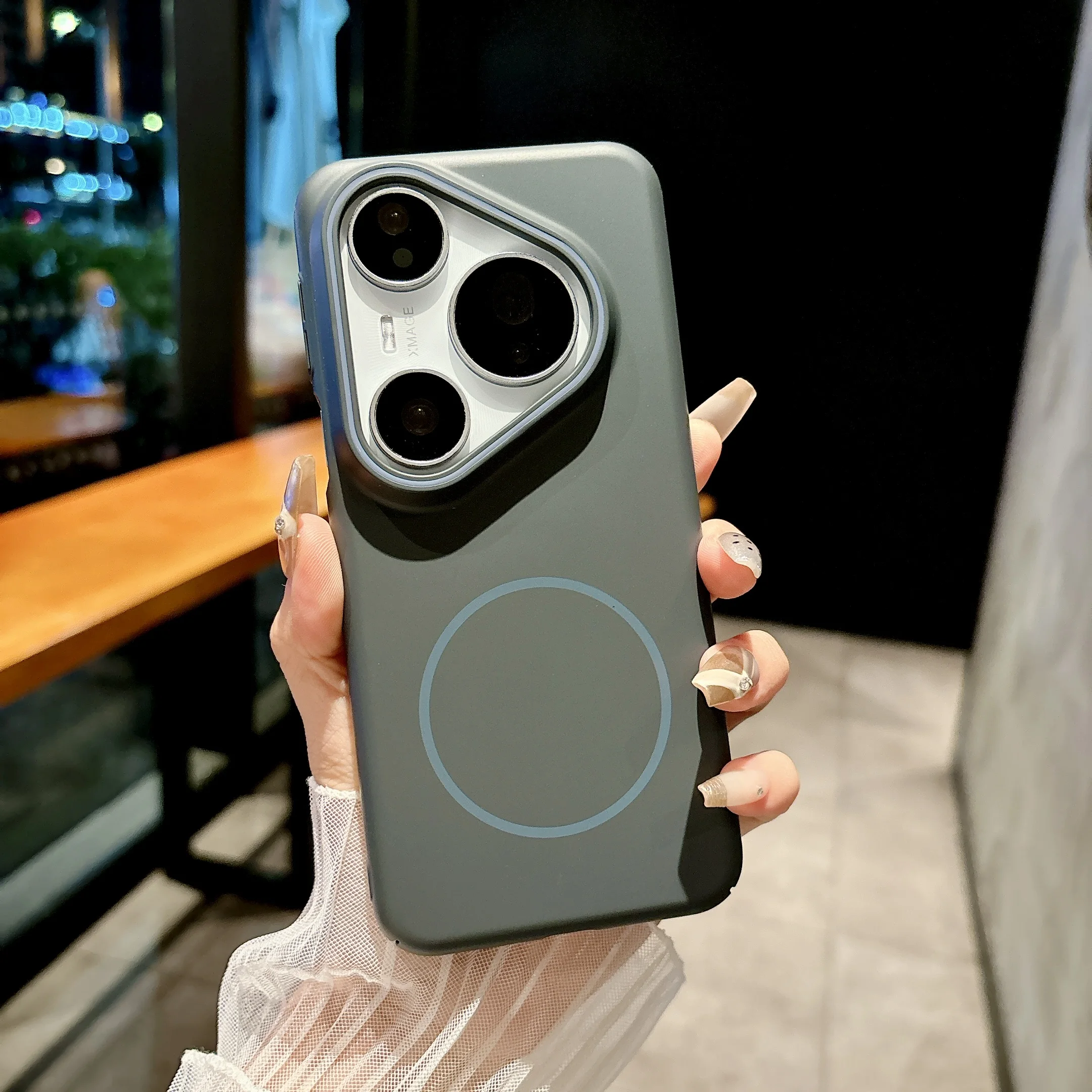 Magnetic Ultra-Thin Matte Phone Case with Hard Cover