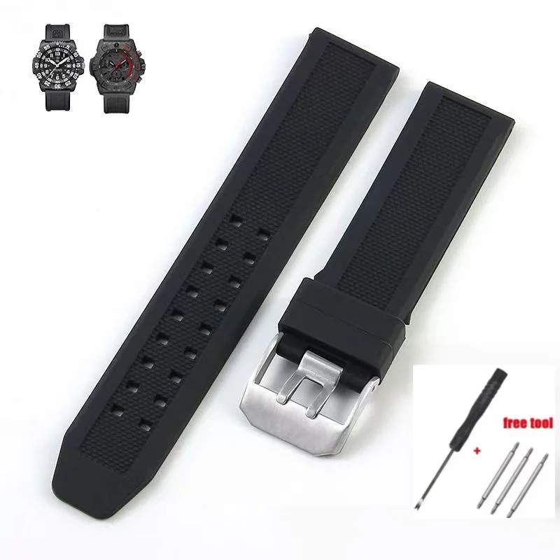 23mm Waterproof Silicone Watch Strap – Sport Dive Band