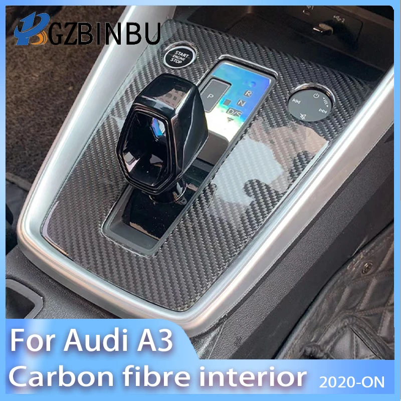 skepsis Isaac Undtagelse A3 8p Carbon Fiber Central Control Panel/for Audi A3 Interior Shift Panel  Protector Styling Accessories/8y A3 Gear Panel - Interior Mouldings -  AliExpress