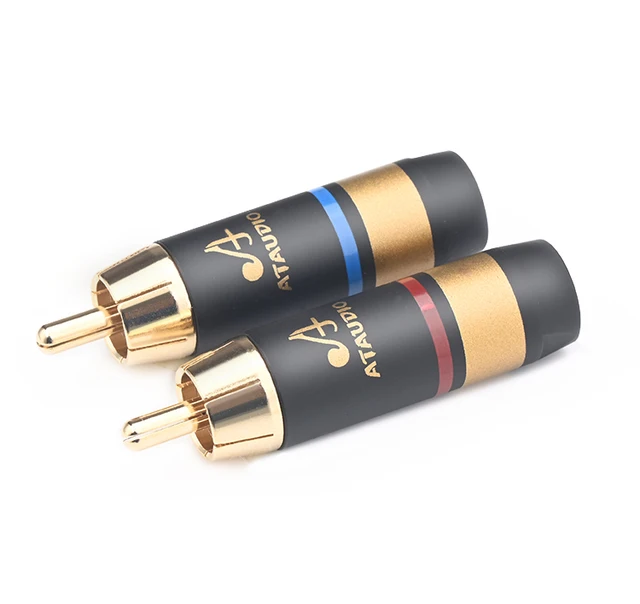 50pcs Phono Speaker Wire To Male RCA Connector Adapters - Jack Plug For Audio/Video/LED 2 thumbnail image