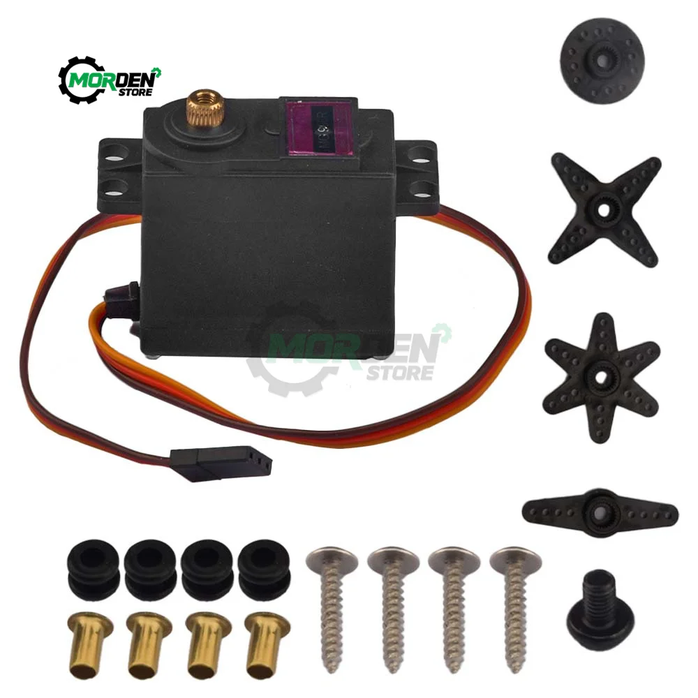 Servo digale MG996R 5/10 pezzi MG 996 180 ° Ingranaggio in metallo con coppia ad alta velocà per barca robot per auto elicottero aereo RC all'ingrosso  26