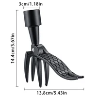 Stand Up Weed Puller Claw Aluminum Alloy Manual Weeding Head Replacement Garden Digging Grass Shovel Tool Root Remover No Pole 2