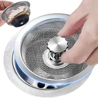 Kitchen Sink Filter Stainless Steel Sink Sewer Mesh Strainers Kitchen Tools Bathroom Floor Drains Hair Catcher Waste Plug Filter 1