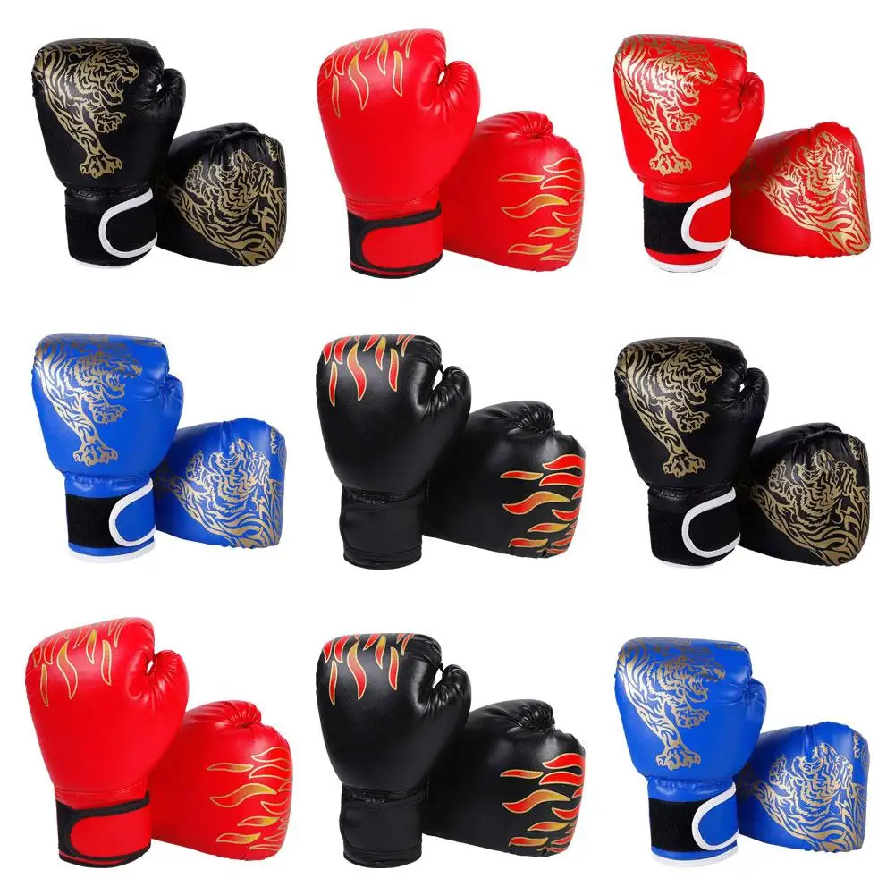 Kids Boxing Gloves Children Punching Training Sparring Adjustable Comfortable Accessory Mitts Protector Kickboxing Hand Fig Q2Z0 boxing gloves