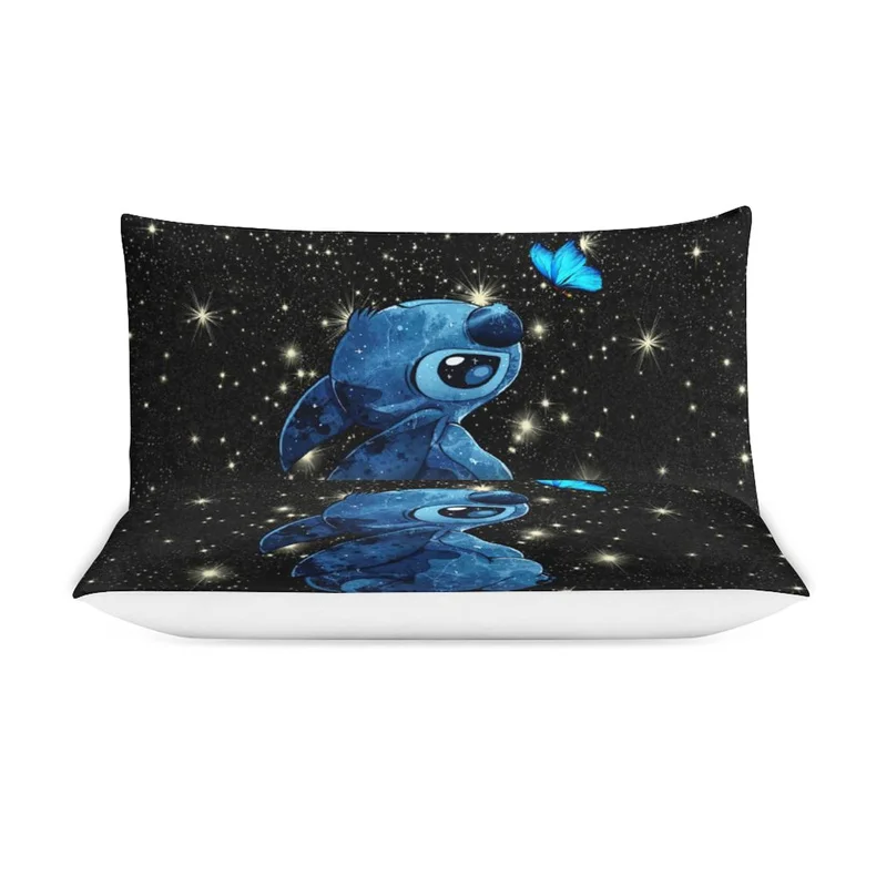 Copripiumino Stitch 3D - Set 3 Pezzi King 220x240cm | Microfibra Morbida Con Cerniera - Foto 6