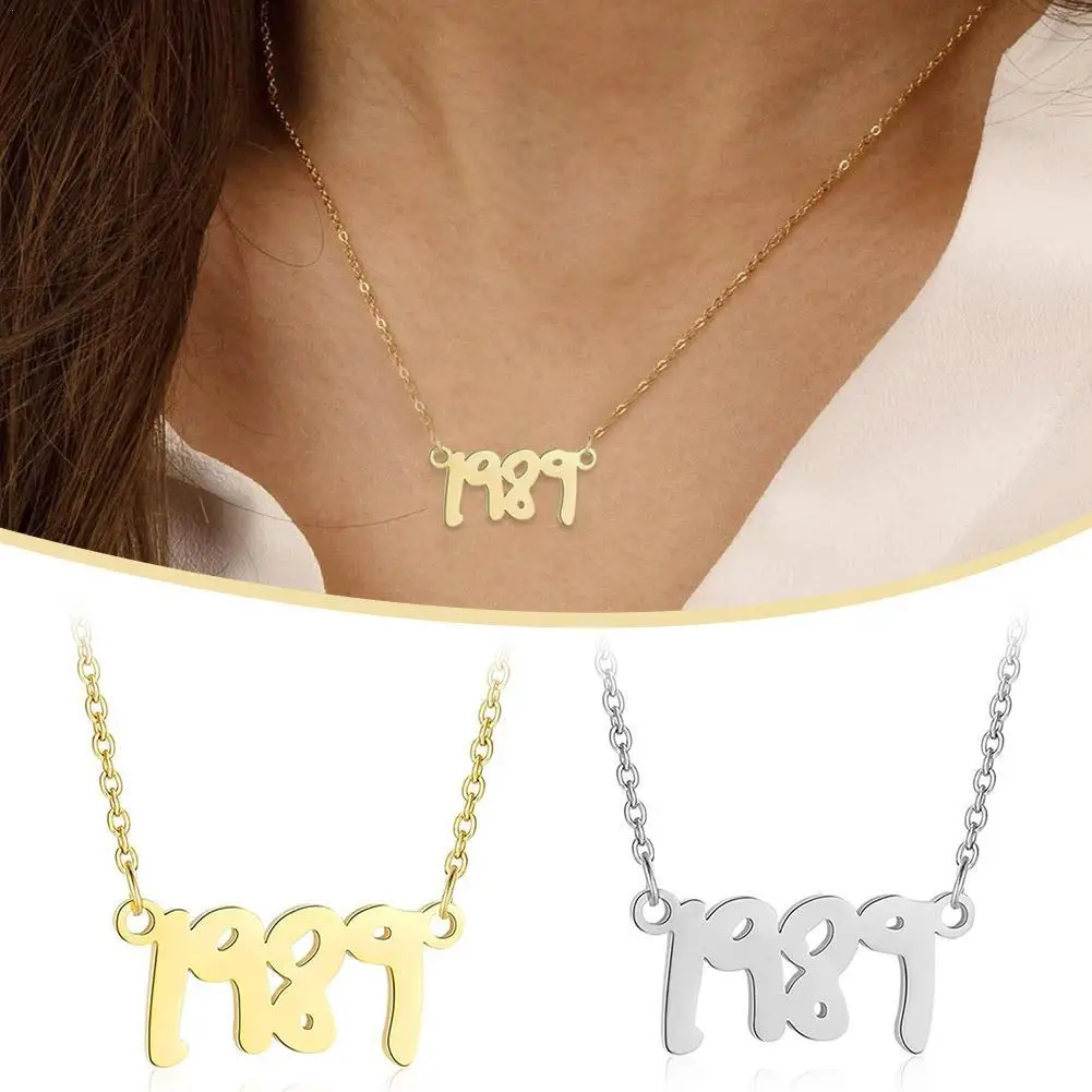 

Letter Reputation Music Album Necklace Stainless Pendant Jewelry Music Lover Singer Song Inspired Fans Necklaces Gifts