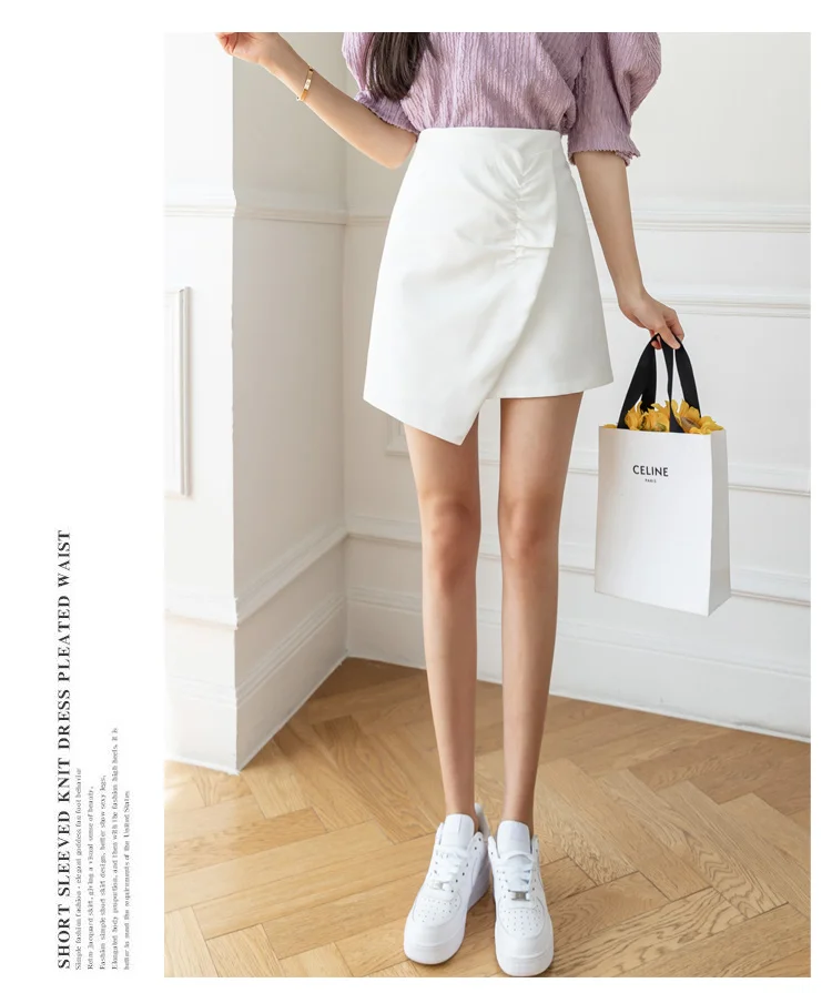 Spring high waist waist skirt ruffled flounces slim skirt fishtail skirt temperament A-word hip wrap skirt black skirt
