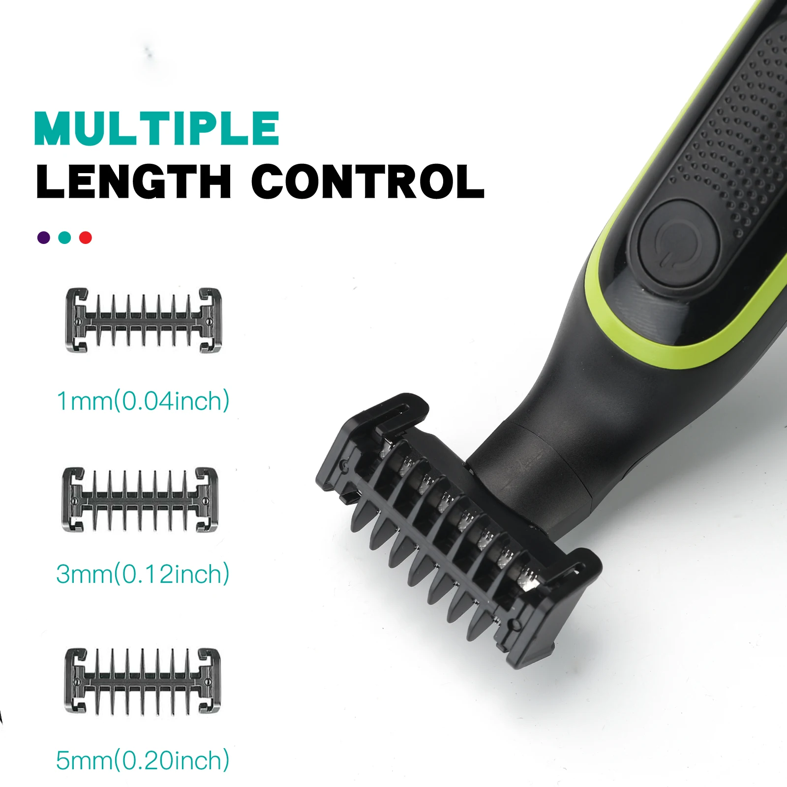 VGR Shaver Waterproof Hair Trimmer Body Shaving Machine Face Razor Rechargeable Beard Trimmer Electric Shaver For Men V-017