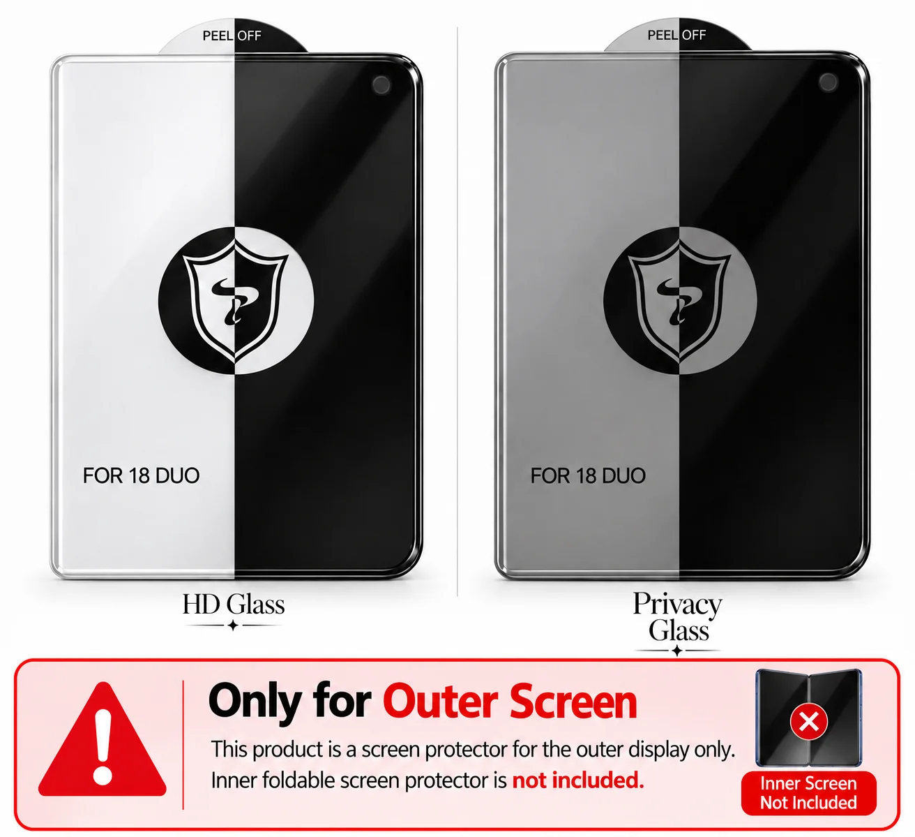 Enhanced Privacy Tempered Glass Screen Protector with Anti-Dust Mesh