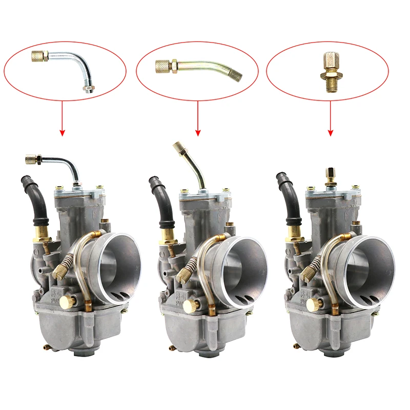 PHBG Keihin PWK PJ PWM PE Mikuni TM VM 기화기 스로틀 케이블 튜브용 새로운 레이싱 90도 스로틀 케이블 조절기