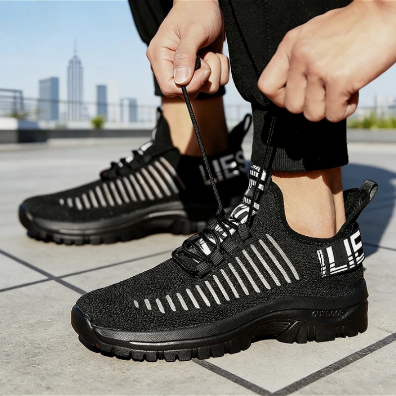 Fashion Men Casual Sneakers Breathable Mesh Lightweight Non-Slip Outdoor Daily Walking Sports Shoes for Men 2025 Trendy Footwear