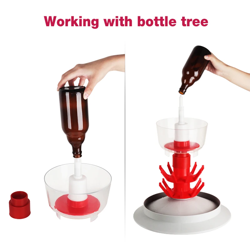 Bottle Washer Cup Rinser Press type Bottle Washing Sanitizing Device Homebrew Beer Wine Carboy Cleaner