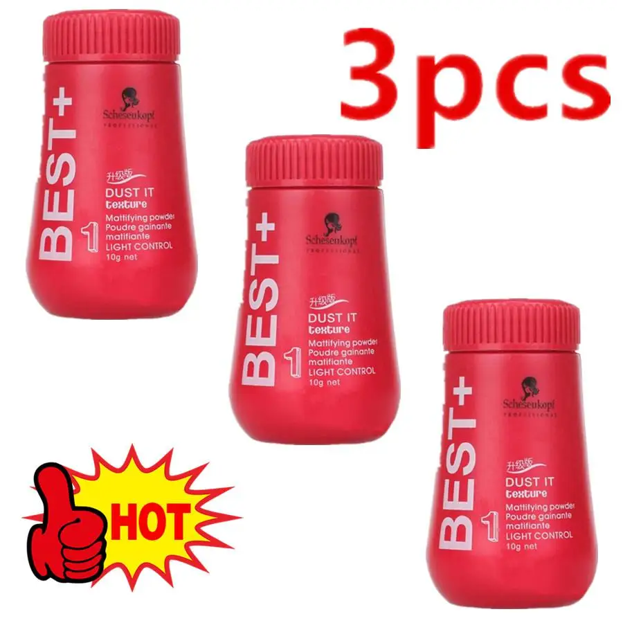 

3pcs Fluffy Hair Powder Absorb Grease Clean Hair Increase Hair Volume Mattifying Hair Powder Finalize Hair Care Styling Product