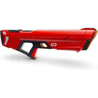 SPYRA Electric Water Blaster, Outdoor Squirt Gun with LED Display, SpyraGO, Red - Automatic Water Blast Guns for Beach, Backyard
