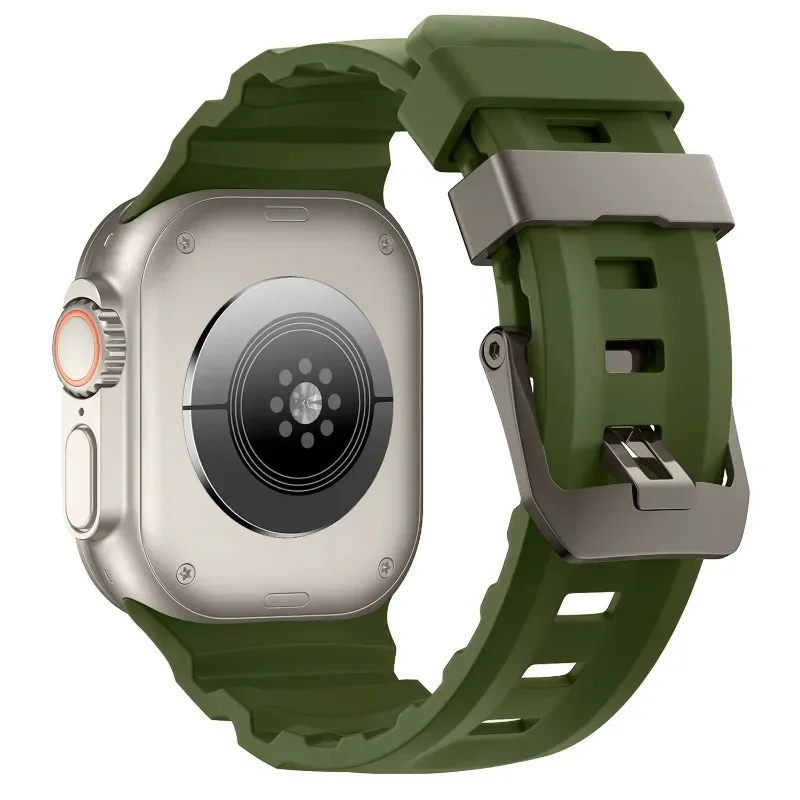 Sport Silicone Titanium Band - Soft Rubber Bracelet Strap