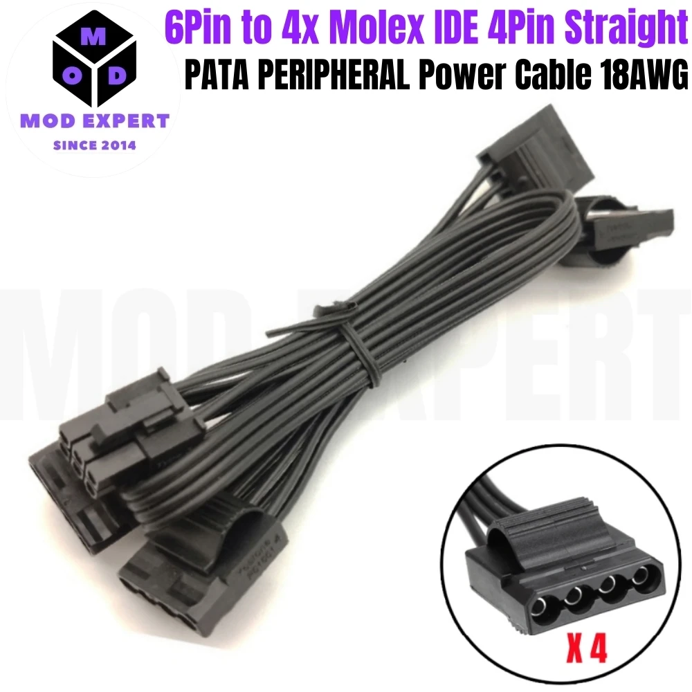 Cavo Prolunga A 4 Pin Per Ventole PC – Splitter PWM A 4 Vie 38cm – Alimentazione Per Case Computer ATX - 5