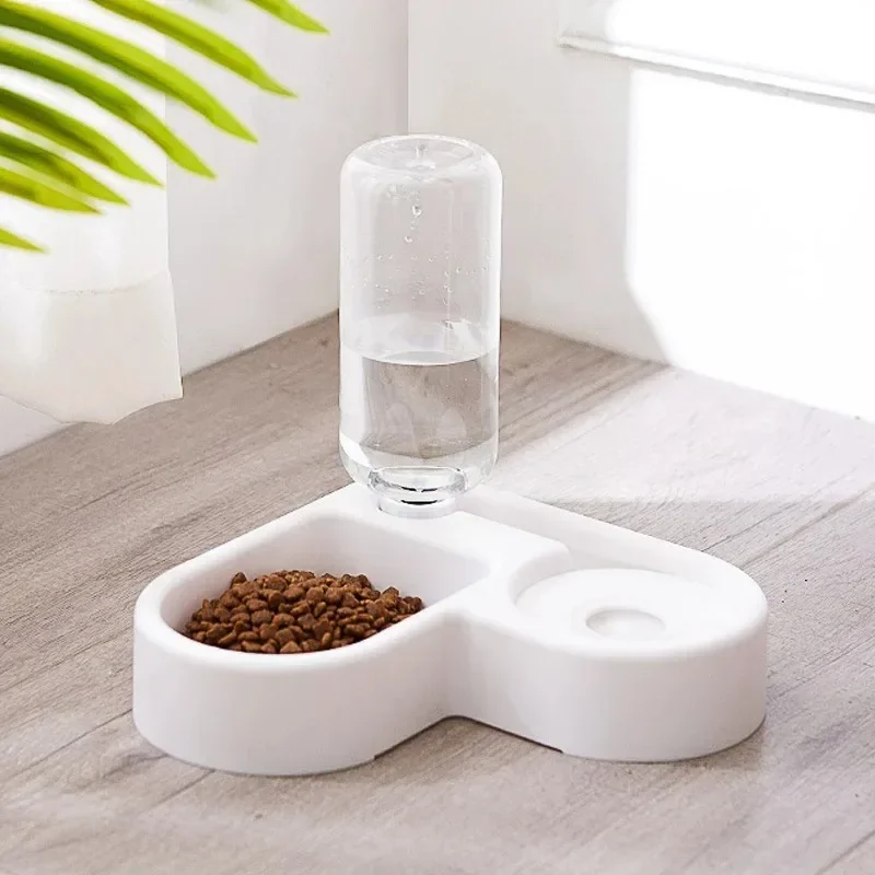 Corner Dog Bowl Pet Automatic Feeder Dog Cat Drinking Bowl For Dog Water Drinking Cat Feeding Large Capacity Dispenser Pet